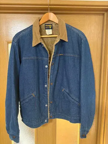 Wrangler 데님 보아 자켓 80s usa 제조