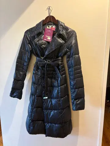 Herno 다크 블루 다운 롱 코트