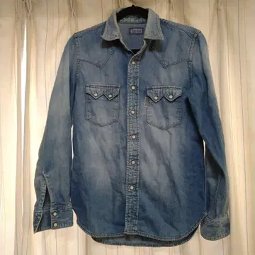 BLUE BLUE 데님 긴팔 셔츠 라이트 블루