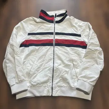 TOMMY HILFIGER 나일론 자켓 화이트 짧은 기장