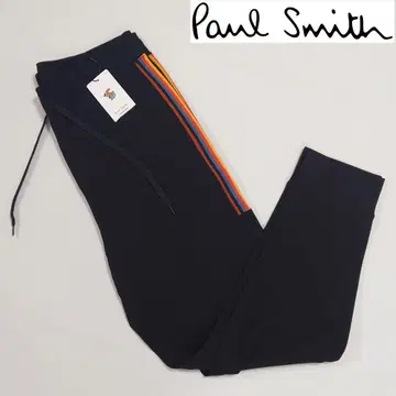 [택 포함 새상품] 폴스미스 사이드 스트라이프 롱 팬츠/바지 L 블랙