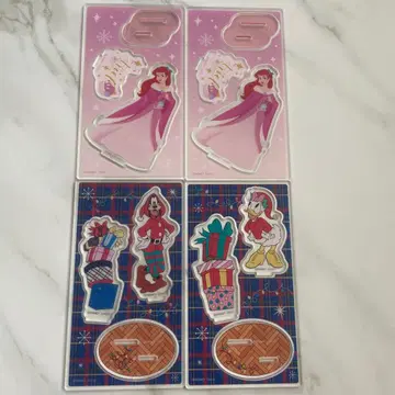 다이소 DAISO 디즈니 프린세스 아크릴 스탠드 크리스마스