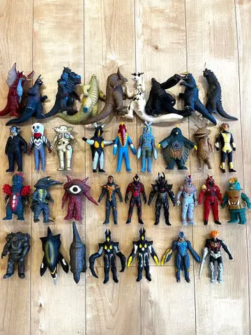 울트라맨 소프트 비닐 묶음 판매 괴수 우주인 전사 세트 울트라맨 시리즈