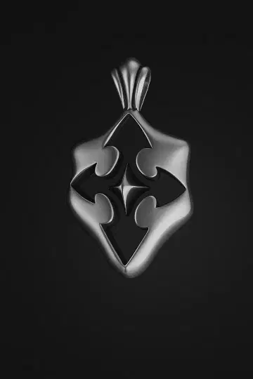 실버 925 비대칭 펜던트 3257