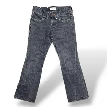 y2k 입체 재단 플레어 데님 스터드 opium tohji 카티 아오바