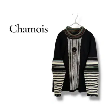 [샤미] M Chamois 스트라이프 니트 스웨터
