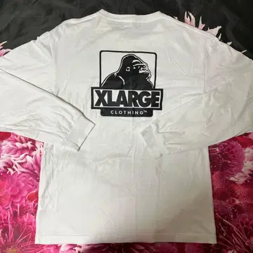 XLARGE 화이트 롱 슬리브 T셔츠 L