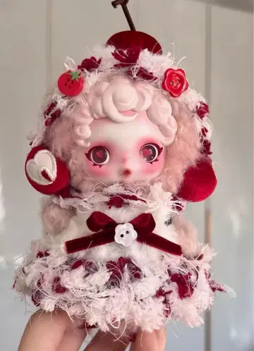 [ 64번 ] 팝마트 스컬팬더 봉제 인형 옷 갈아입기 의류 체리