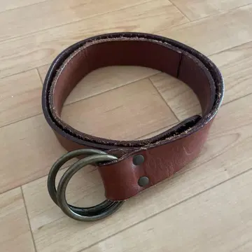 리바이스 더블 링 가죽 벨트 브라운