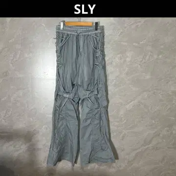 SLY LACE UP ATHLEISURE FLARE 플레어 팬츠 2