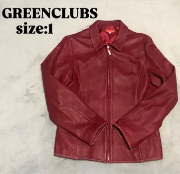 [ GREENCLUBS ] 스타일리시 디자인 가죽 자켓 ( 1 ) 빨간색