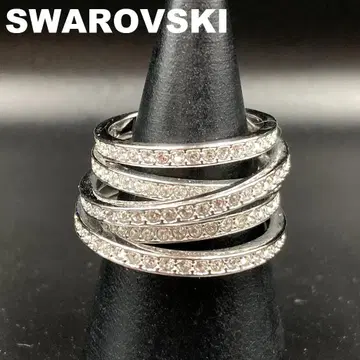 Swarovski 스와로브스키 반지 5연 Spiral 실버