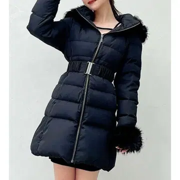 후드 부착 다운 코트 택 포함