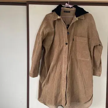 로데오 크라운 후드 부착 코듀로이 셔츠 베이지