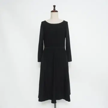 새상품 드레 코튼실크 니트 플레어 원피스 블랙00*HD601