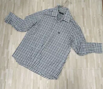 새상품급 DAKS 닥스 체크 무늬 긴팔 셔츠 L 와이셔츠 체크