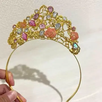 디즈니 라푼젤 티아라 머리띠 분장 프린세스 할로윈