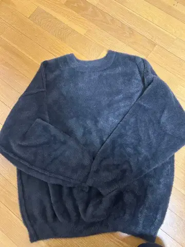 RAGEBLUE 후와후와 니트 스웨터 L 사이즈 다크 그레이