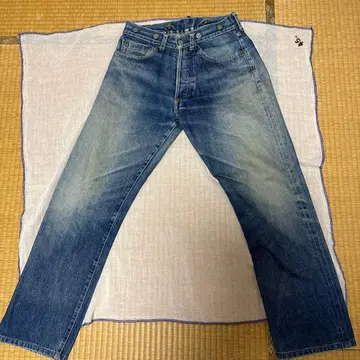 스튜디오 다치산 데님 신치 백 서스펜더 버튼