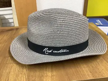 래드커스텀 RAD CUSTOM 밀짚모자 M54cm 자수 페이퍼 햇