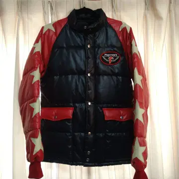 Pherron's 다운 자켓 L 블랙/레드