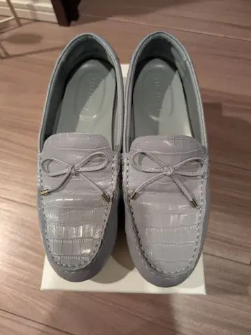 히미코 부드러운 소가죽 경량 모카신 25cm