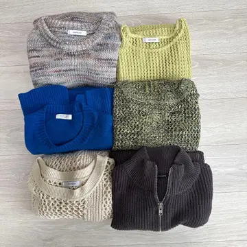 JEANASIS LOWRYSFARM 니트 묶음 판매 6점