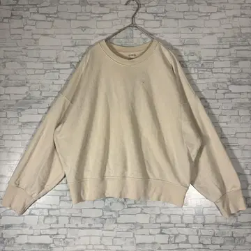 유니클로 트레이닝복 베이지 XL 사이즈 빅 오버 사이즈 여성용