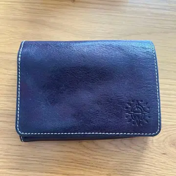 다코타 이단 접이식 지갑 네이비