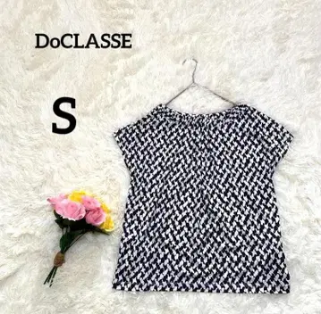 [ 두클라쎄 ] 블라우스 S 블랙 화이트 캐주얼 프렌치