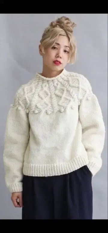 Dot&Stripes CHILD WOMAN 네팔 HAND 니트