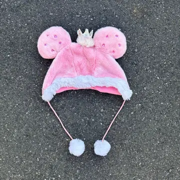 도쿄 디즈니 리조트 미니 팬캡 핑크 왕관