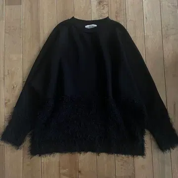 BEARDSLEY 비어즐리 팬시 니트 콤비 절개 상의