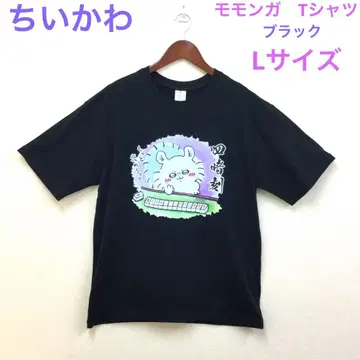 치이카와 모몽가 T셔츠 블랙 L 사이즈