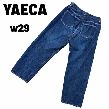 YAECA 야에카 셀비지 11-12w 와이드 스트레이트 데님 w29