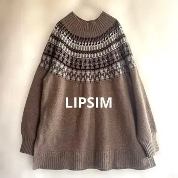 [ LEPSIM ] 오버 사이즈 니트 빅 루즈 체형 커버 스웨터