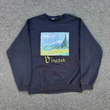 초레어 90s 고흐 아트 맨투맨 영국제