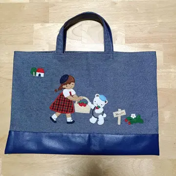 파밀리아 familiar 데님백 데님 토트