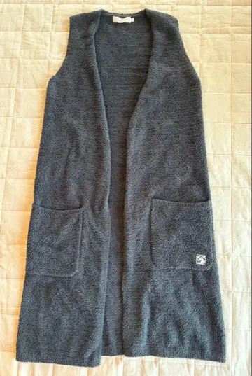 kashwere LONG VEST 블랙 F