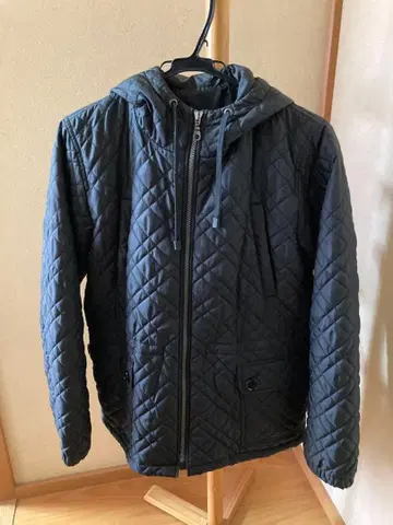 블랙 퀼팅 자켓 L 사이즈