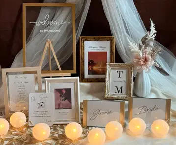 즉시 발송 웰컴 스페이스 웨딩 사진 프레임 묶음 판매