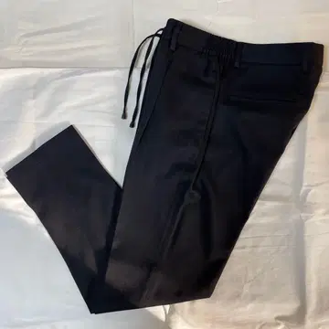 giab's ARCHIVIO 블랙 이지 슬랙스 1 플리츠 울