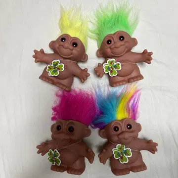 트롤 인형 저금통 4개 세트