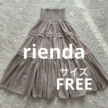 rienda 허리 셔링 턱 디자인 플레어