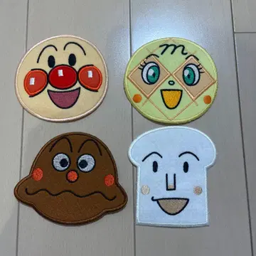 호빵맨 다리미 패치 4개 세트