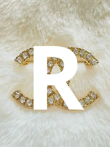 브로치 반짝반짝 골드 고져스 CC 코코 마크