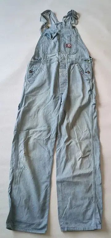 EDWIN 101 라이트 블루 데님 오버롤