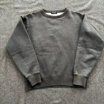올드 유니크 그레이 크루넥 맨투맨 S