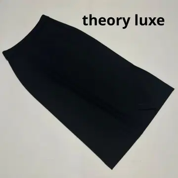 새상품급 띠어리 럭스 울 워셔블 타이트 스커트 롱 블랙