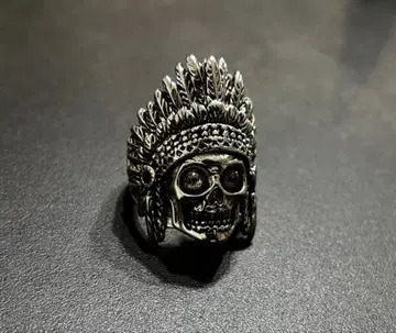 VINTAGE 빈티지 인디언 헤드 올드 반지